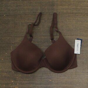 NWT Gap Body Womens Everyday Essentials T-Shirt Bra GPW00351 Warm Dark Brown 32D